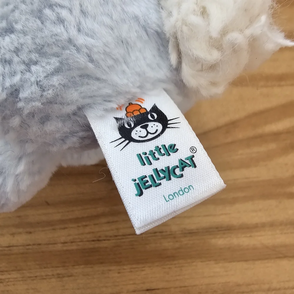 Jellycat Blue BUNNY RABBIT Lovey  Security Blanket 13”× 13